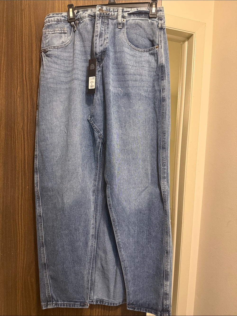 Fashion Nova Light Blue Denim Pencil Skirt